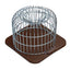 TRAPPOLA TOPI ROTONDA FONDO PLASTICA/ACCIAIO ZINC CM 12X12