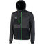FELPA FULL ZIP + CAPPUCCIO GALAXY U-POWER ASPHALT GREY GREEN M