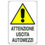 TARGA SEGNALETICA USCITA AUTOMEZZI PP CM 40X60