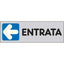 TARGA SEGNALETICA ADESIVA ENTRATA SX VINILE CM 15X5