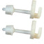 CERNIERE SEDILE WC NYLON BIANCO CF=PZ 2
