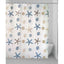 TENDA DOCCIA FONDALE IN VINILE + ANELLI CM 240X200