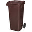 BIDONE IMMONDIZIA GREEN 120 + RUOTE ICS MARRONE LT 120 CM 55X50 H.CM 94