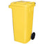 BIDONE IMMONDIZIA GREEN 120 + RUOTE ICS GIALLO LT 120 CM 55X50 H.CM 94