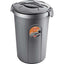 BIDONE IMMONDIZIA TOM STEFANPLAST GRIGIO LT 46 CM 45X40 H.CM 61