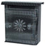 CASSETTA POSTALE MARGHERITA ACCIAIO VERN NERO/ARGENTO MM 220X80 H.MM 280