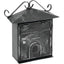 CASSETTA POSTA PORTONCINO PLUS ACCIAIO VERN NERO/ARGENTO MM 220X80 H.MM 340