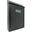 CASSETTA POSTA TRADIZIONE EGIZIA MAXI ACCIAIO VERN NERO MM 200X60 H.MM 300