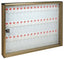 BACHECA PORTA CHIAVI ALUBOX ALLUMINIO BRONZATO CHIAVI 48 MM 550X50 H.MM 400