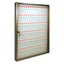 BACHECA PORTA CHIAVI ALUBOX ALLUMINIO BRONZATO CHIAVI 96 MM 550X50 H.MM 730