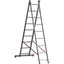 SCALA PARALLELA 2 RAMPE ORANGE 2 MARCHETTI ALLUMINIO EN 131 H.CM 240/400 PIOLI 2X 9