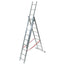 SCALA PARALLELA 3 RAMPE STILO FACAL ALLUMINIO EN 131 H.CM 247/594 PIOLI 3X 9
