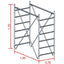 ALZATA X TRABATTELLO GRIM EU 75 MARCHETTI ACCIAIO ZINCATO CM 165X76 H. CM 170
