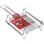 GRATICOLA BARBECUE A RETE DOPPIA FD ACCIAIO CROMATO CM 27X22