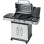 BARBECUE GAS INDIANAPOLIS 3+1 TITANIUM OMPAGRILL FUOCHI 4 CM 121X60 H.CM 138
