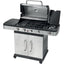BARBECUE GAS INDIANAPOLIS 4+1 TITANIUM OMPAGRILL FUOCHI 5 CM 132X60 H.CM 138