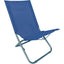 SPIAGGINA SUNNY DOMUS ACCIAIO/POLY BLU CM 42X63 H.CM 75