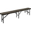 PANCA WOOD DOMUS HDPE MARRONE/ACCIAIO CM 180X25 H.CM 43