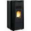 STUFA PELLET GIUSY PLUS EVO 2.0 EXTRAFLAME NERO KW 7,5 CANALIZZATA MM 498X504 H.MM 1022