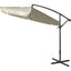 OMBRELLONE PALO LATERALE BANANA DOMUS ACCIAIO/POLY ECRU MM 48 MT 3