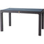 TAVOLO RATTAN KRETA DOMUS PP ANTRACITE CM 120X70 H.CM 78