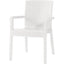 SEDIA RATTAN KRETA + BRACCIOLI DOMUS PP BIANCO CM 58X75 H.CM 85