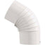 GOMITO LEGNA 45° CLASSIC BIANCO SAVE CM 12