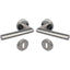 MANIGLIA NOVANTA ROSETTA FORO PATENT COTTALI ACCIAIO INOX SATINATO CF=PZ 2