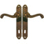 MANIGLIA BAROCCO PLACCA FORO PATENT OTTONE BRONZATA Q8 I.MM 70 CF=PZ 2