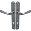 MANIGLIA GOCCIA CROMO PLACCA FORO PATENT ZAMA CROMO SATINATA Q8 I.MM 90 CF=PZ 2