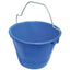 SECCHIO MURATORE ANTINFORTUNISTICO PE BLU D.CM 36 LITRI 12 M.SAGOMATO ZINCATO