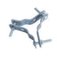 RALLA TRIS CONTROVENTATURA ANTENNA ACCIAIO ZINCATO PALO MM 25/50 CM 8,5X8,5