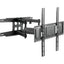 SUPPORTO TV PIATTA BR LED 12 BRAVO ACCIAIO VERNICIATO NERO 32"/75" KG 40