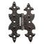 CERNIERA A BANDELLA DOPPIO T + COLLO F.BATTUTO NERO SFUMATO COLLO MM 12 MM 70X45