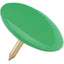 PUNTINA DISEGNO OTTONATA TESTA PLASTICA VERDE CF=PZ 70