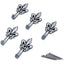 GANCIO QUADRO GIGLIO PRONTY FERRO ARGENTO MM 33 CF=PZ 5