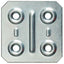 GIUNZIONE 4 FORI DRITTA 8/57 ZINCATA S.MM 1,0 CF=PZ 200 CM 4,0X4,0
