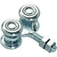 CARRELLO SCORREVOLE 4P COMUNELLO ZINCATO 4 RUOTE D.MM 24 + PERNO 8 MA