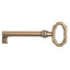 CHIAVE MOBILI ANTICO MG8469 METALSTYLE ZAMA OTTONE LUCIDO MM 27X61