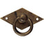 MANIGLIETTA MOBILI ANTICO MG28 METALSTYLE ZAMA OTTONE ANTICATO + BASE MM 50X33