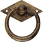 MANIGLIETTA MOBILI ANTICO MG28 METALSTYLE ZAMA OTTONE ANTICATO + BASE MM 50X50