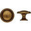 POMOLO ZAMA FLORENCE MG650 METALSTYLE OTTONE ANTICATO MM 30