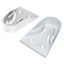 REGGITUBO ARMADIO TONDO LATERALE PLASTICA BIANCO TUBO MM 18