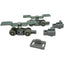 CARRELLI SCORREVOLI IN KIT 1400/07 OMGE X BINARIO 1400 OMGE KIT=2 CARRELLI+2 FERMI+1 PINNA