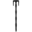 PICCHETTO CHIODO BLOCCA TELO + ALETTE PA NERO DENTATO MM 45X25 H.CM 11 CF=PZ 200