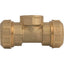 TEE A COMPRESSIONE FILETTO FEMMINA PN25 735 ITAP OTTONE MM 20X1/2F