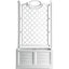 FIORIERA + GRIGLIATO SEPARE BAMA PP BIANCO CM 80X42,5 H.CM 150