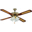 VENTILATORE DA SOFFITTO COUNTRY EFFE NOCE VOLT 230 WATT 70 CM 130 VEL 3 + 4 LUCI + INV