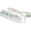 MULTIPRESA BIPASSO SCHUKO + INT.LUM RETAIL FME BIANCO POSTI 3 2P+T 16A N°XMMQ 3X1,0 MT 1,5