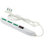 MULTIPRESA BIPASSO SLIM + TERMICO FME BIANCO POSTI 3 2P+T 10A N°XMMQ 3X0,75 MT 1,5